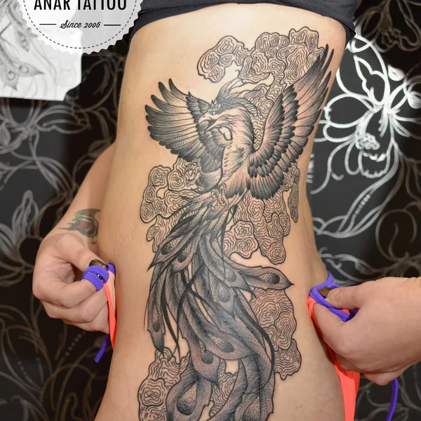 dot work tattoo by ANAR AKMEDOV in Санкт-Петербург