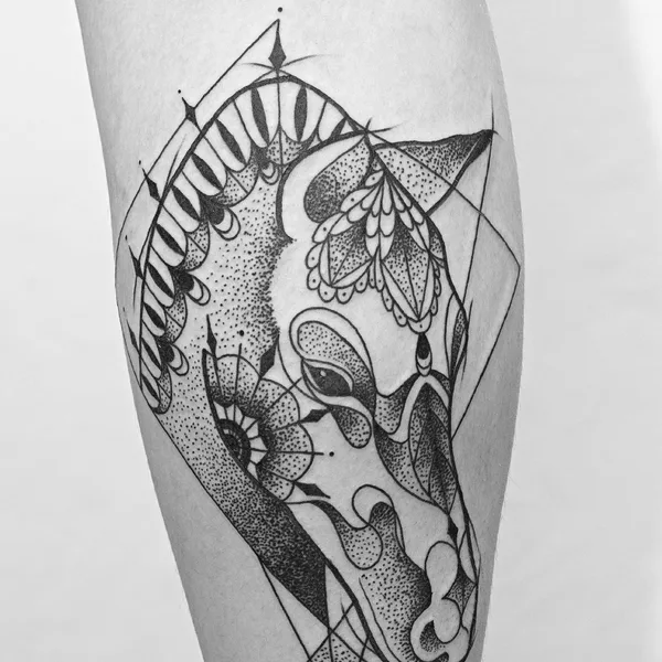 dot work tattoo by ANAR AKMEDOV in Санкт-Петербург