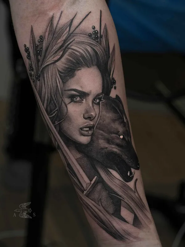 black and grey realism 타투 부위 forearm #10101 | 타투이스트 Саша Сорса