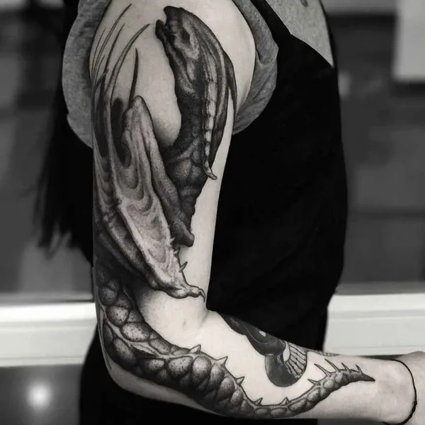 Биомеханика tattoo by Deni Aktemirov in Санкт-Петербург