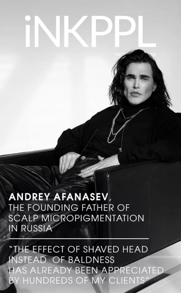 Andrey Afanasev, il fondatore della micropigmentazione capellare in Russia: "L'effetto di una testa rasata invece della calvizie &egrave; gi&agrave; stato apprezzato da centinaia dei miei clienti"