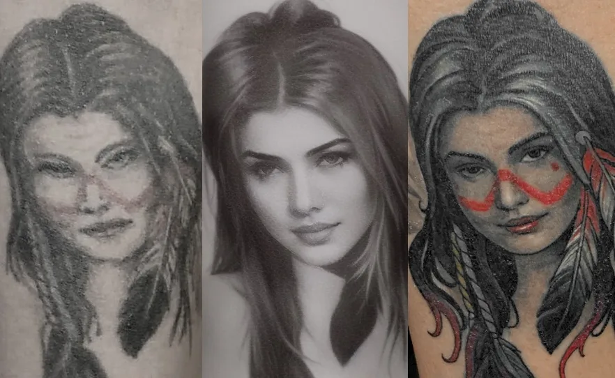 Restauraci&oacute;n de tatuajes antiguos con IA