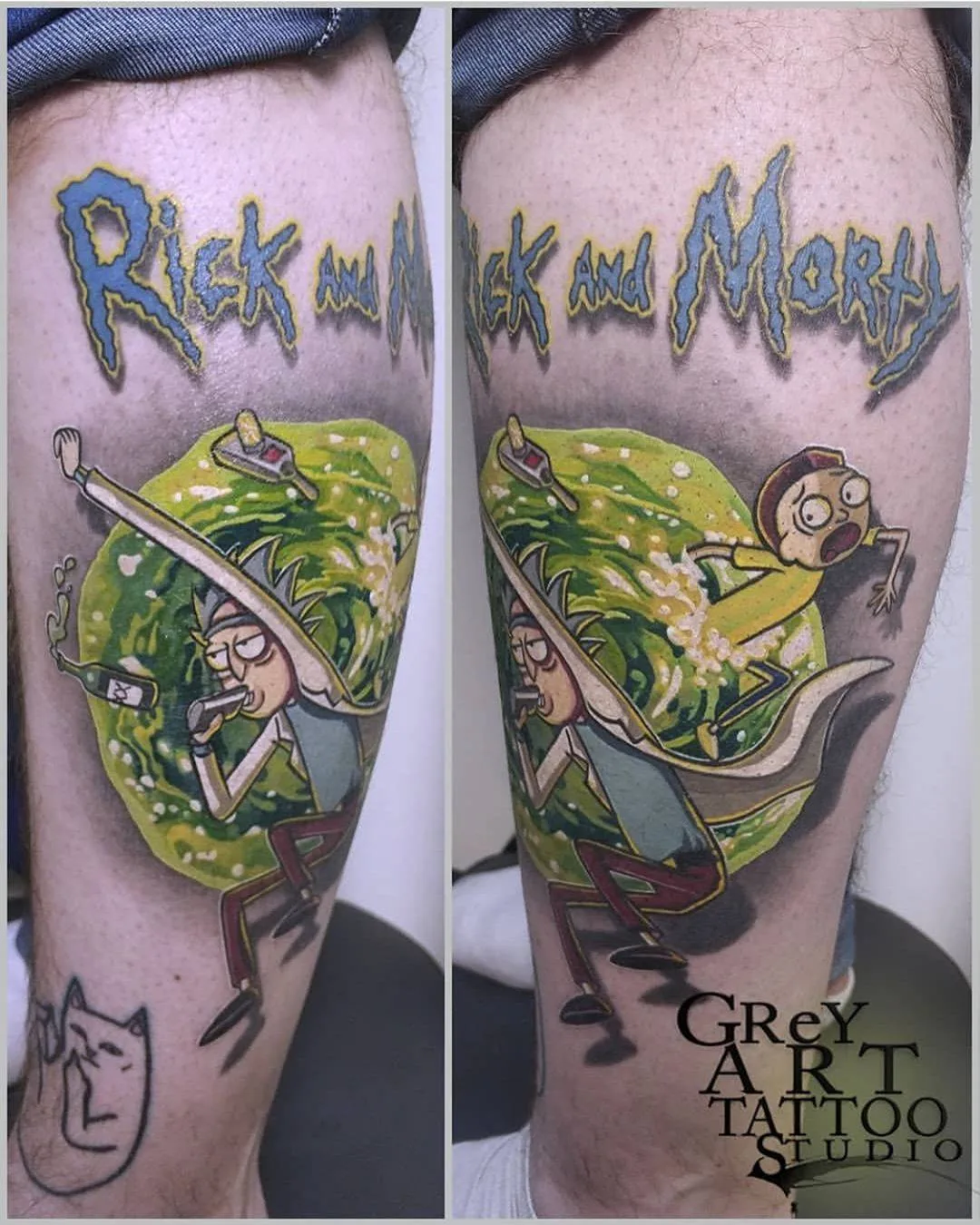 Rick and Morty tattoo