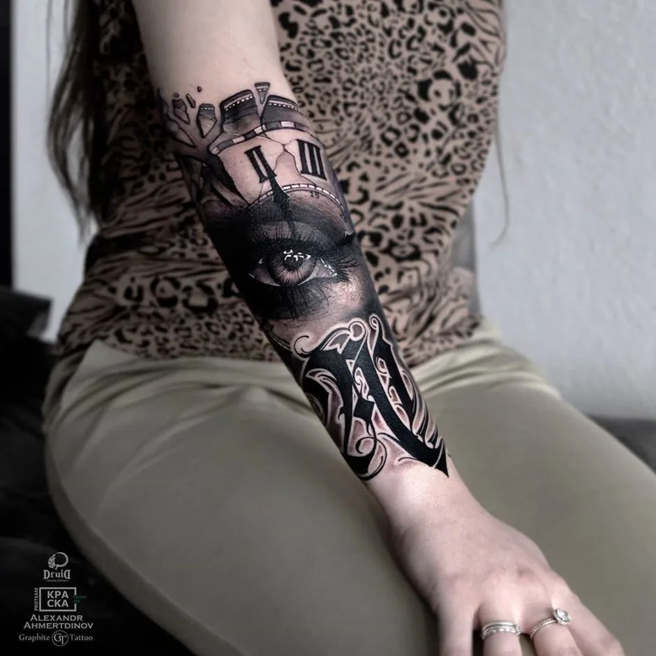 Black and grey tattoo realism with Chicano and Lettering by Alexander Akhmertdinov | Russia Black and grey tattoo realism with Chicano and Lettering by Alexander Akhmertdinov | Russia
