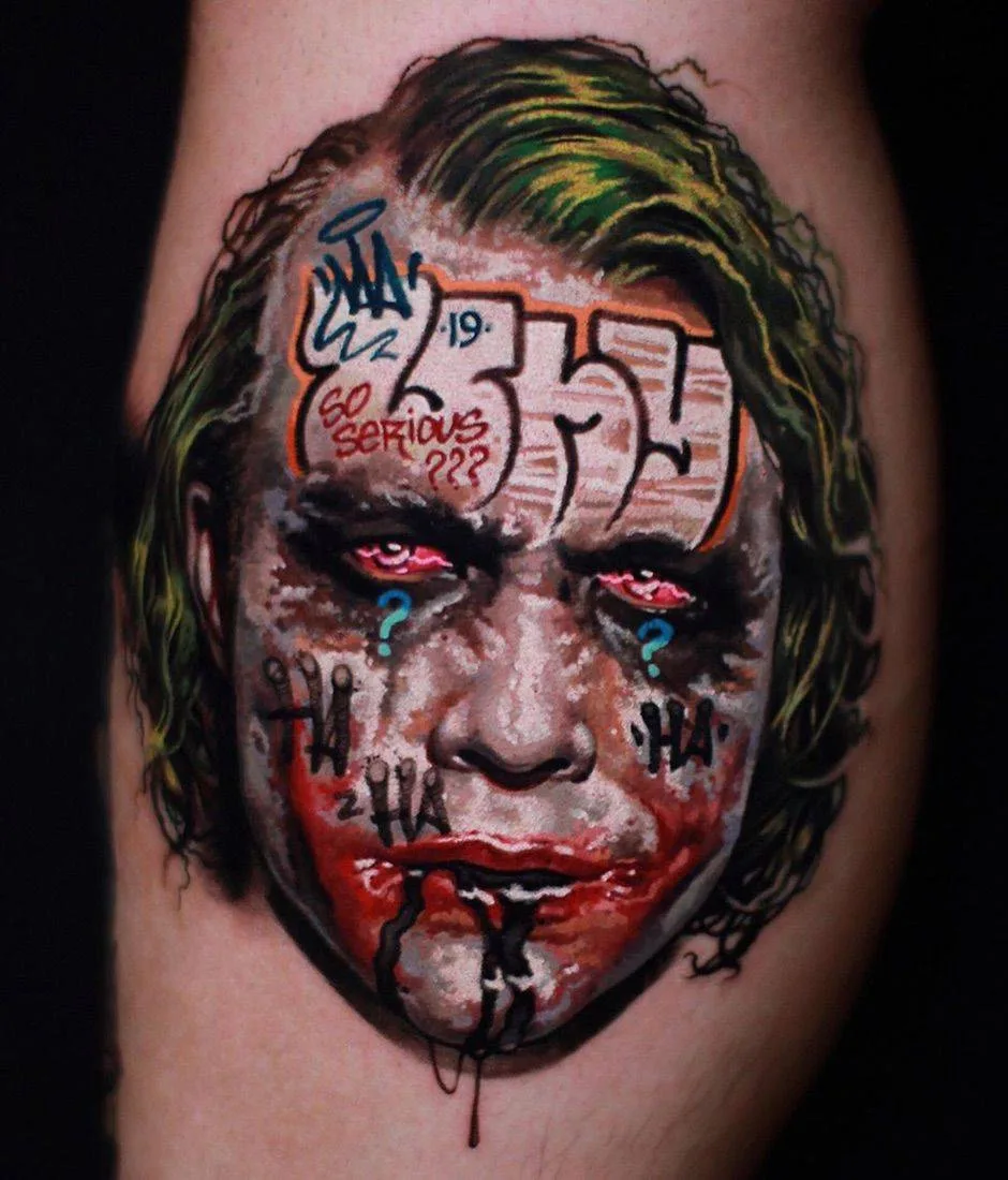 Tattoo artist Alexey Mashkow, graffiti realism, portrait tattoo | New York, United States