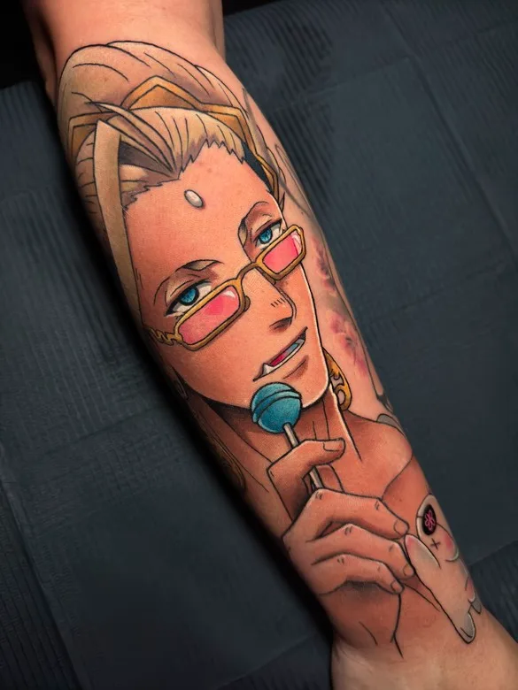 Anime tattoos by Annette Masís