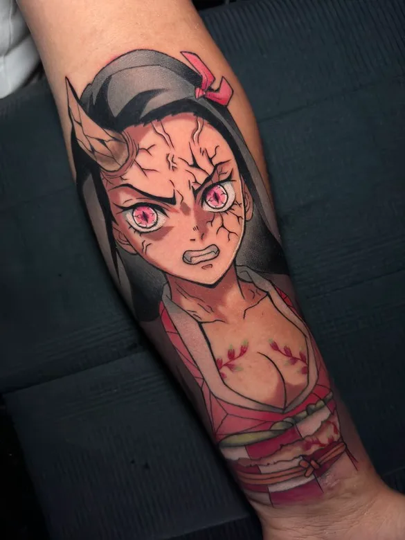 Anime tattoos by Annette Masís