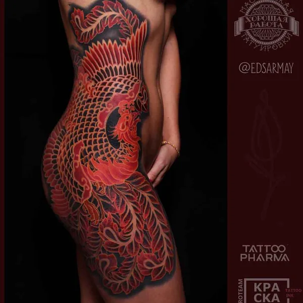 Oriental tattoo by Эдуард Сармаев in Казань