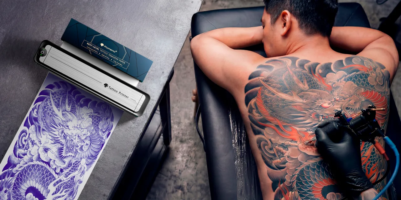 Dai Fogli Divisi a un Unico Stencil: Stampare Tatuaggi su Larga Scala