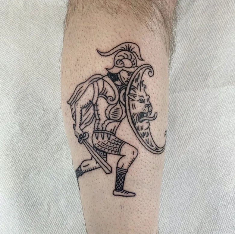 New breath of the Middle Ages in Bazhen Nikitin's engraving tattoo - image 13