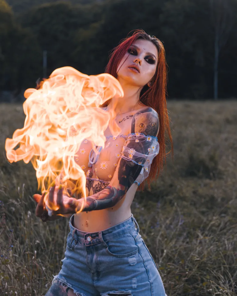Gorgeous Russian tattoo model Vsezrya through the lens of Dmitry Abdulaev - image 2