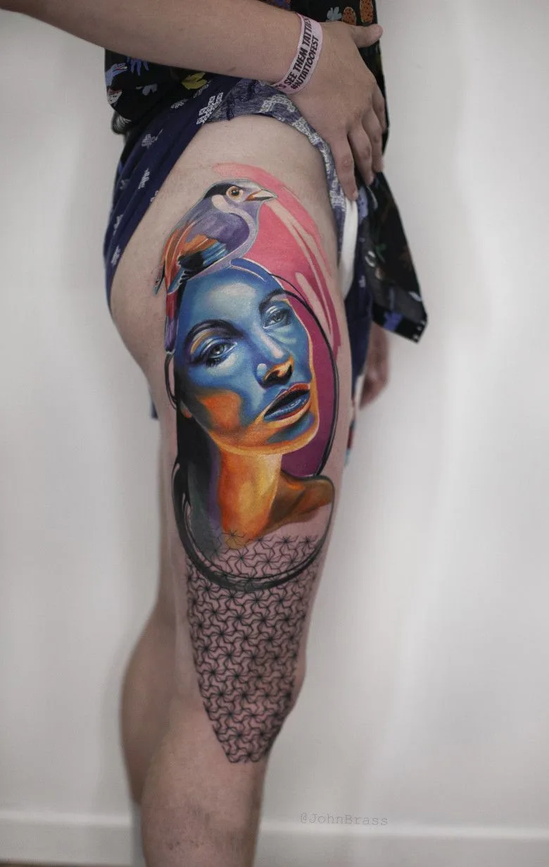 Tattoo artist Ivan Androsov, tattoo New York, Tattoo Bali, Tattoo Moscow, realism, watercolor tattoo, tattoo graphics