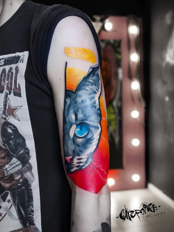 color illustrative Tatuaggio su upper arm #25629 | Tatuatore Илья Черник