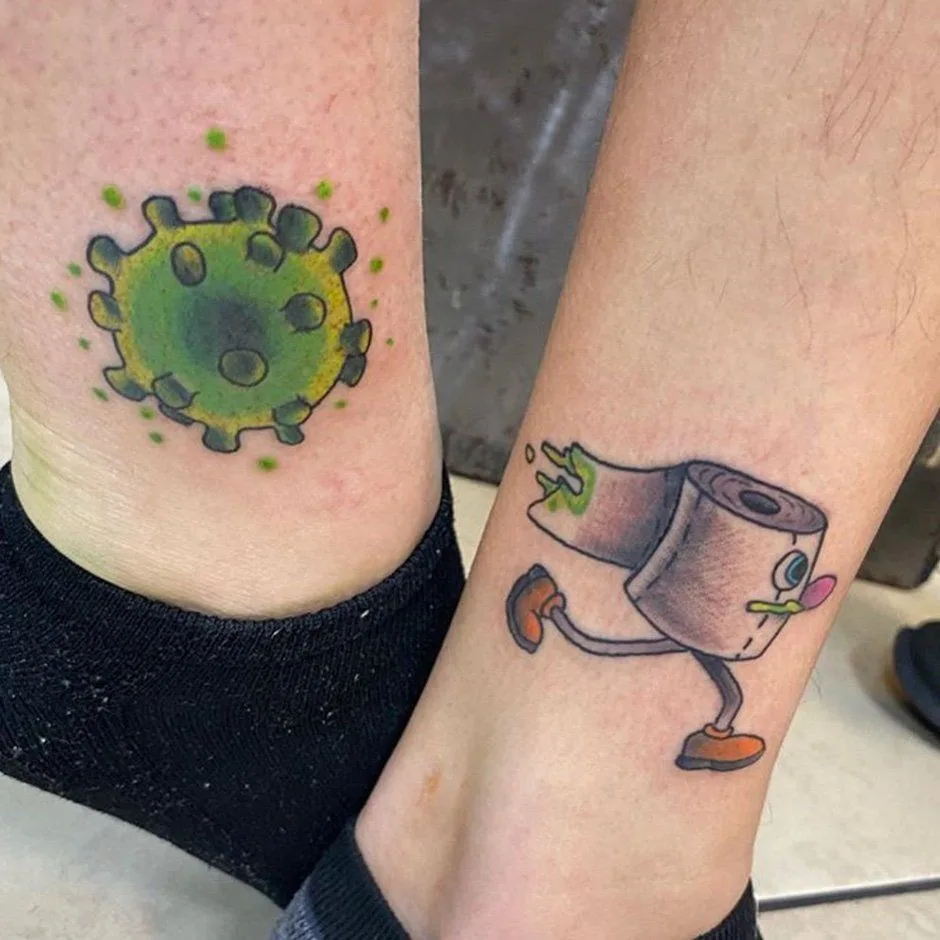 COVID-19 tattoo, Coronavirus tattoo 2020