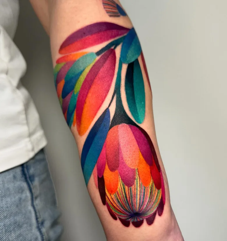 Artista del tatuaje Cecilia Paramo