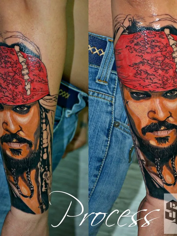 male color realism татуировка на forearm #25989 | Тату мастер Вячеслав