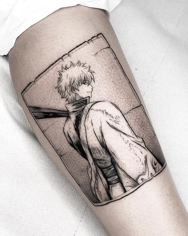 Anime Anime character tattoo on Forearm
