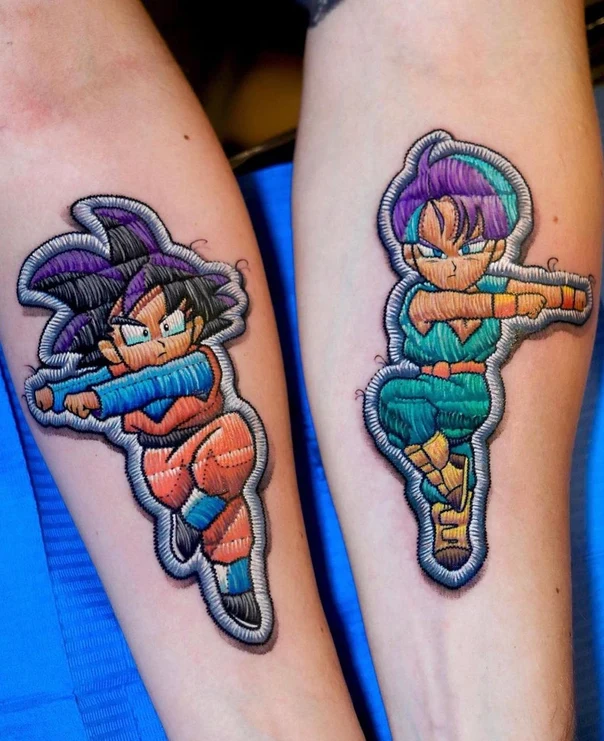 Anime Anime character tattoo on Forearm