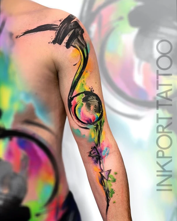 Abstract Geometric, Abstract tattoo on Upper Arm