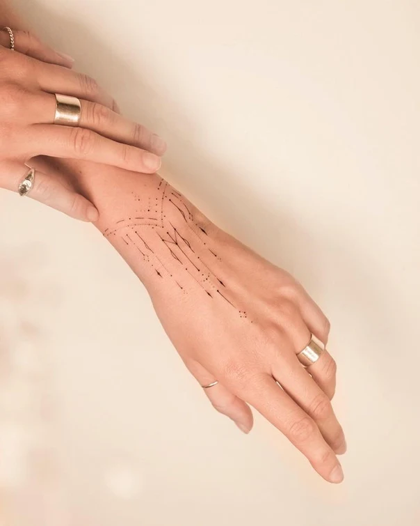 Linework Geometric, Lines tattoo on Wrist