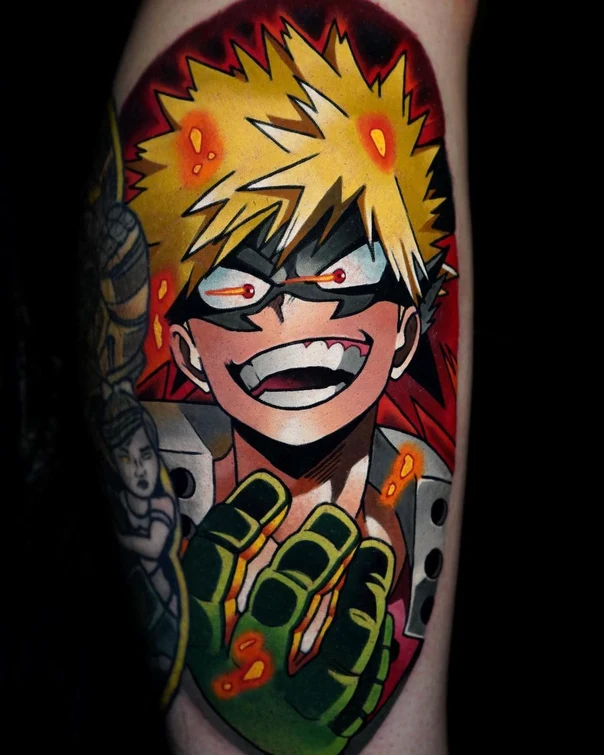 Anime Anime character tattoo on Forearm