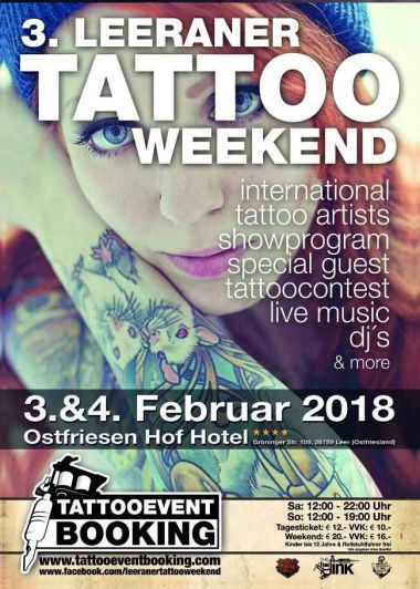 3 Leeraner Tattoo Weekend | 03 - 04 February 2018
