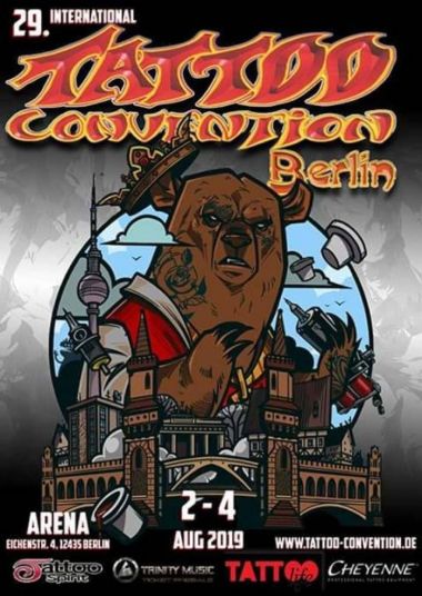 29th Berlin Tattoo Convention | 02 - 04 августа 2019
