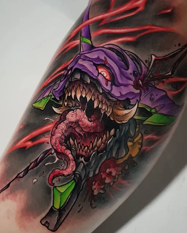 Anime Monster, Anime tattoo on Forearm