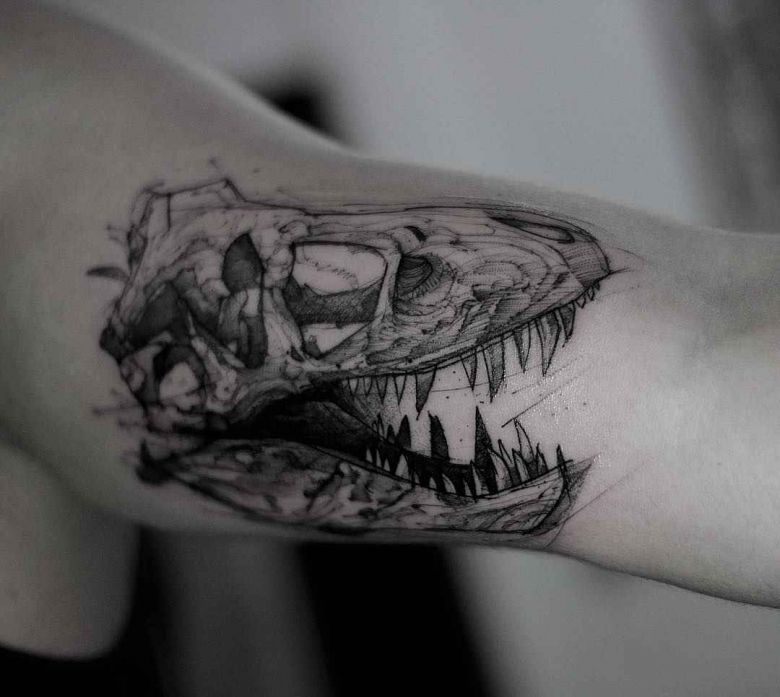 Скетч татуировки от Kamil Mokot
