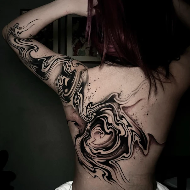 Abstract Abstract tattoo on Full Back