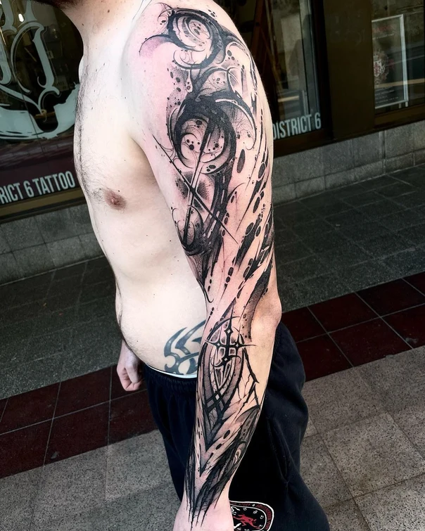 Abstract Abstract tattoo on Full Sleeve
