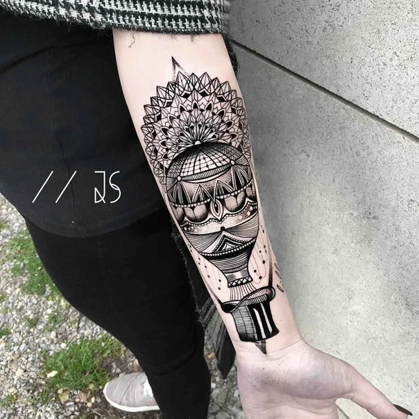 Mandala Mandala, Geometric tattoo on Forearm