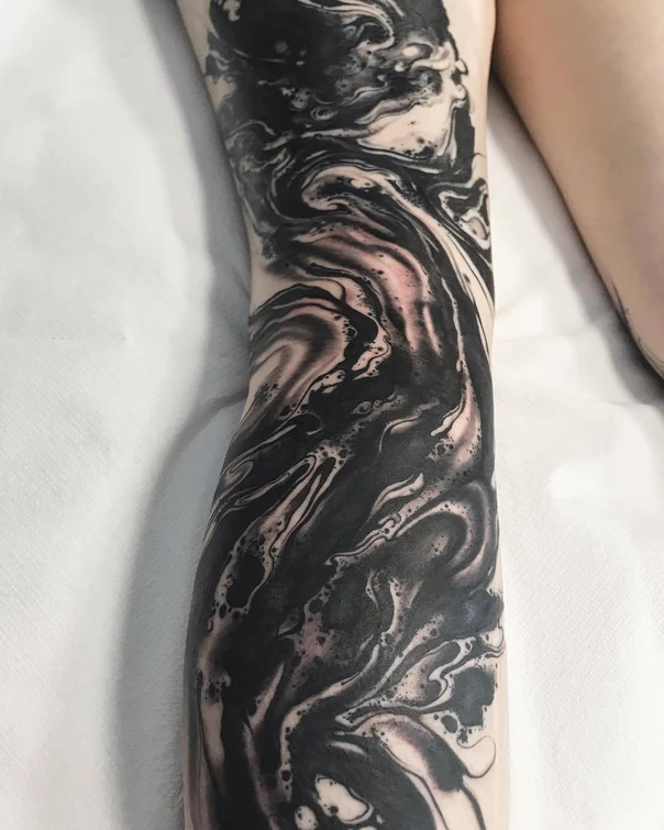 Abstract tattoo on Forearm