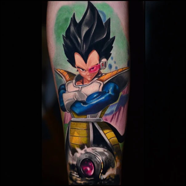 Anime Anime, Character tattoo on Forearm