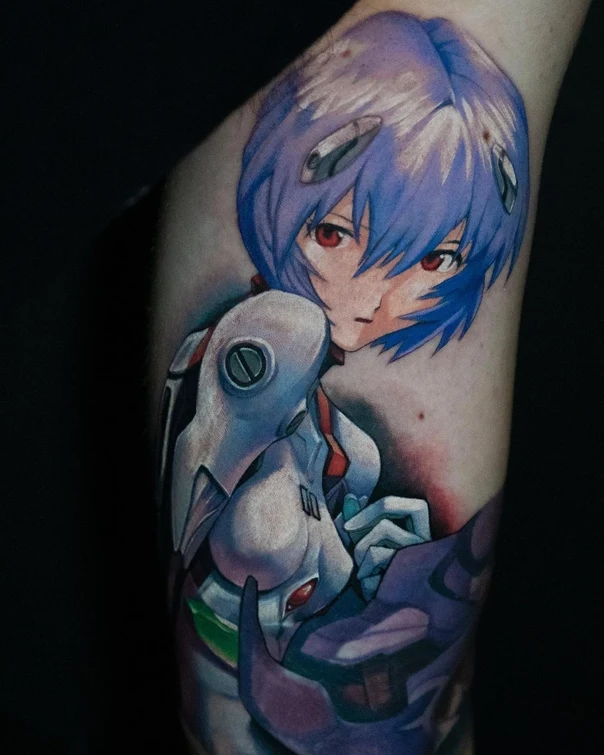 Anime Anime character tattoo on Upper Arm