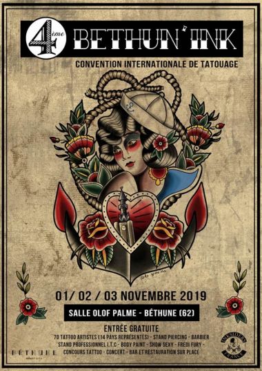 4ème Béthunink Tattoo Convention | 01 - 03 ноября 2019