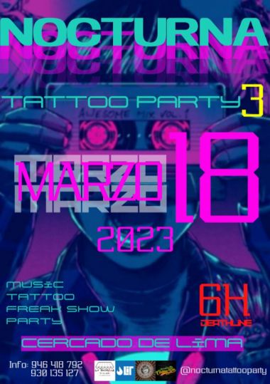 Nocturna Tattoo Party 2023 | 18 Марта 2023