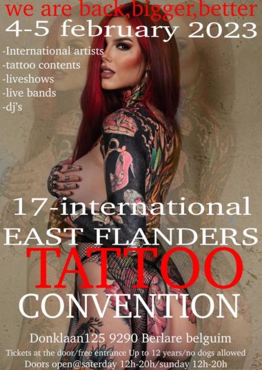East Flanders Tattoo Convention 2023 | 04 - 05 Февраля 2023