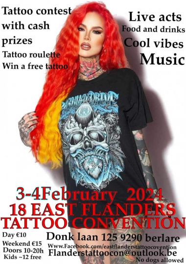 East Flanders Tattoo Convention 2024 | 03 - 04 Февраля 2024
