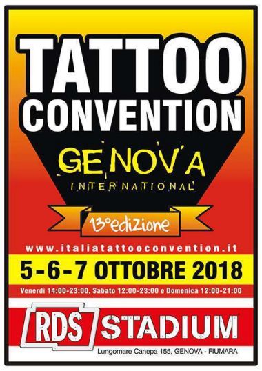 13° Genova Tattoo Convention | 5 - 7 октября 2018