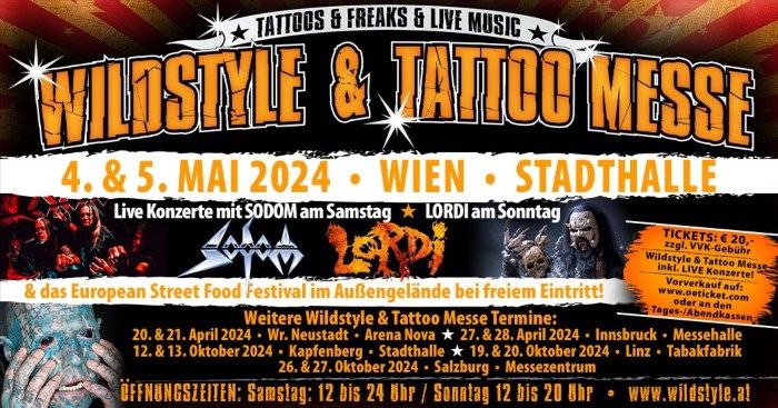 Wildstyle & Tattoo Tour Wien 2024