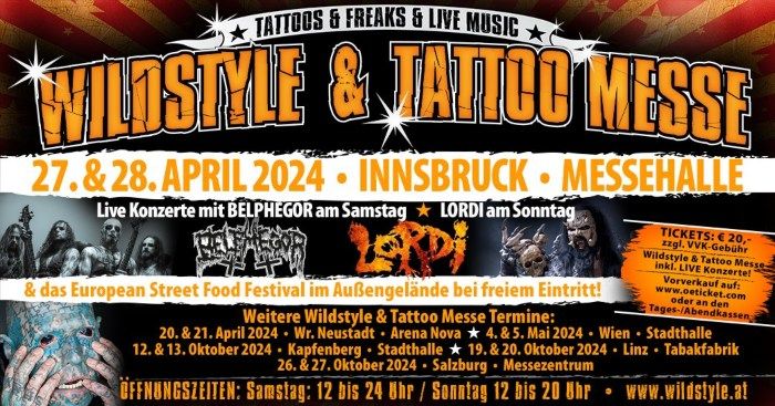 Wildstyle Tattoo Tour Innsbruck 2024