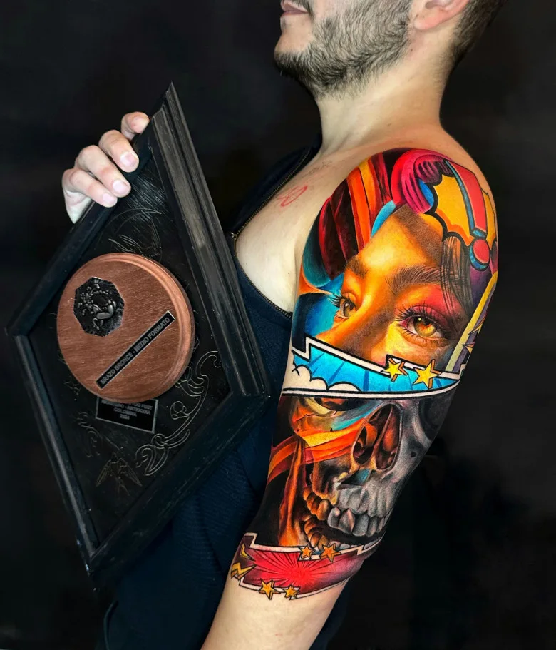 Tattoo artist Daniela Duque