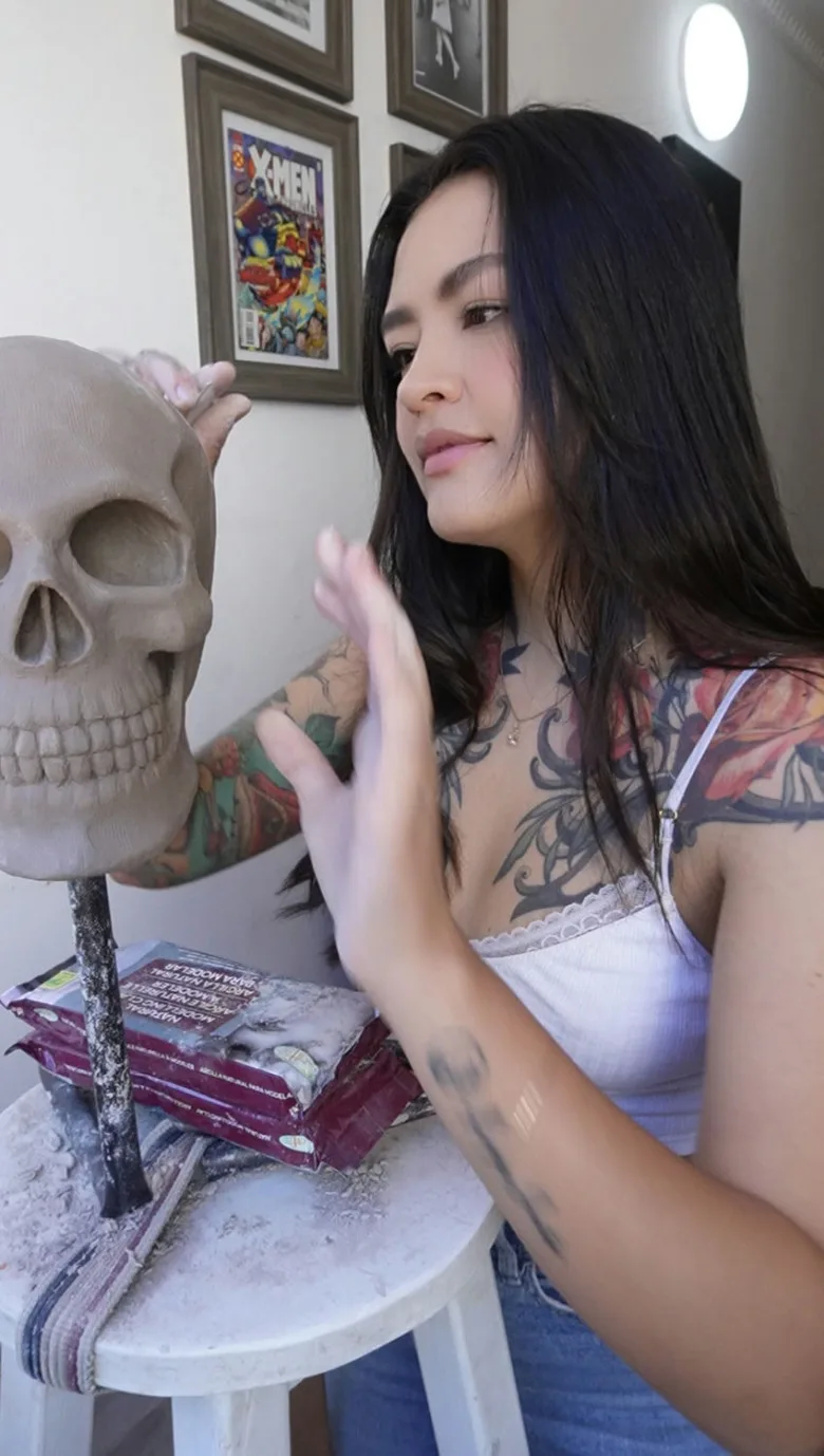 Tattoo artist Daniela Duque