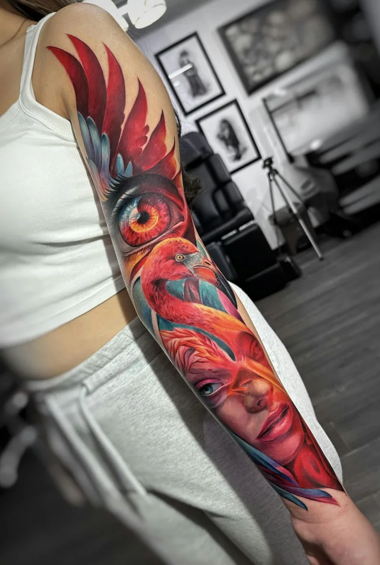 Tattoo artist Daniela Duque