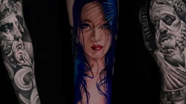 Anastasia Nechaeva’s Tattoos — Between Silver and Color