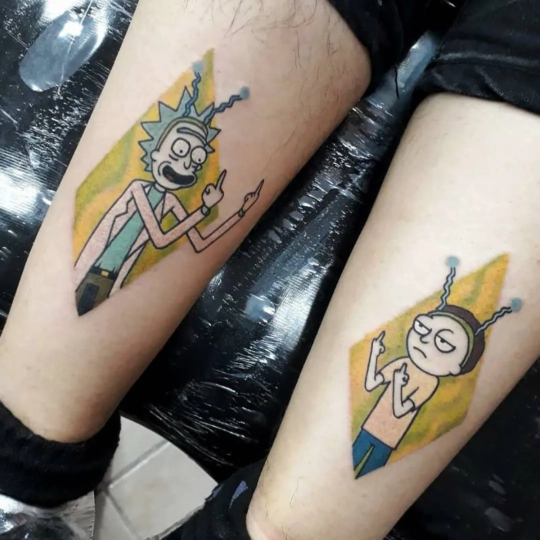 Rick and Morty tattoo