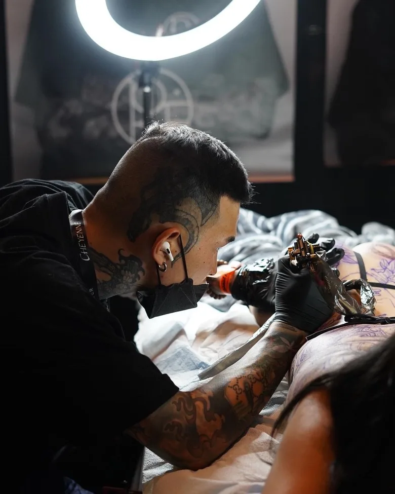 Tattoo artist Dino