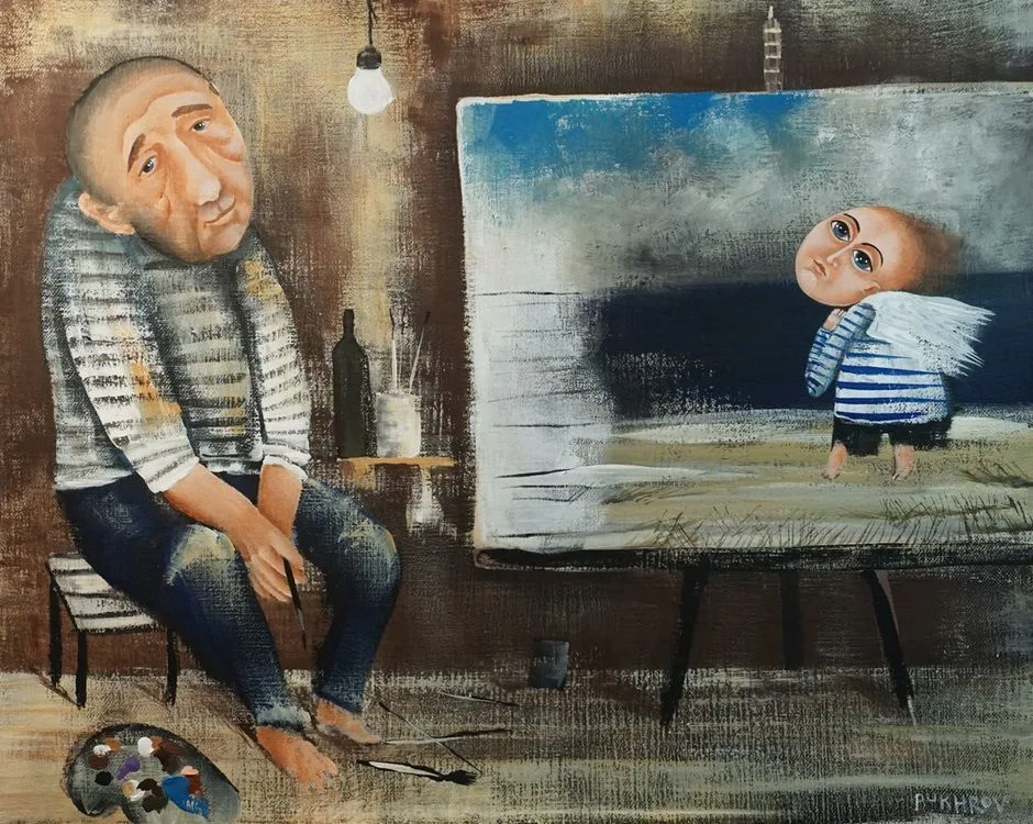 Художник и татуировщик Дмитрий Бухров, выставка 