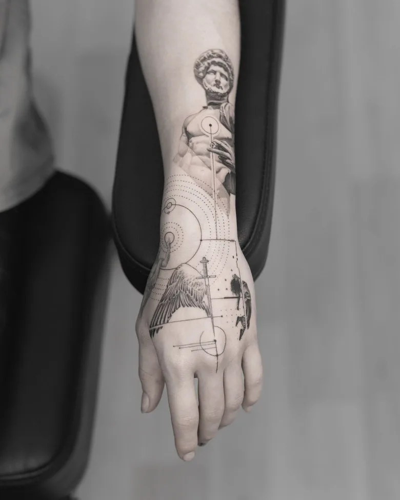The magic of geometry in realistic tattoos by Evan Summers - image 6
